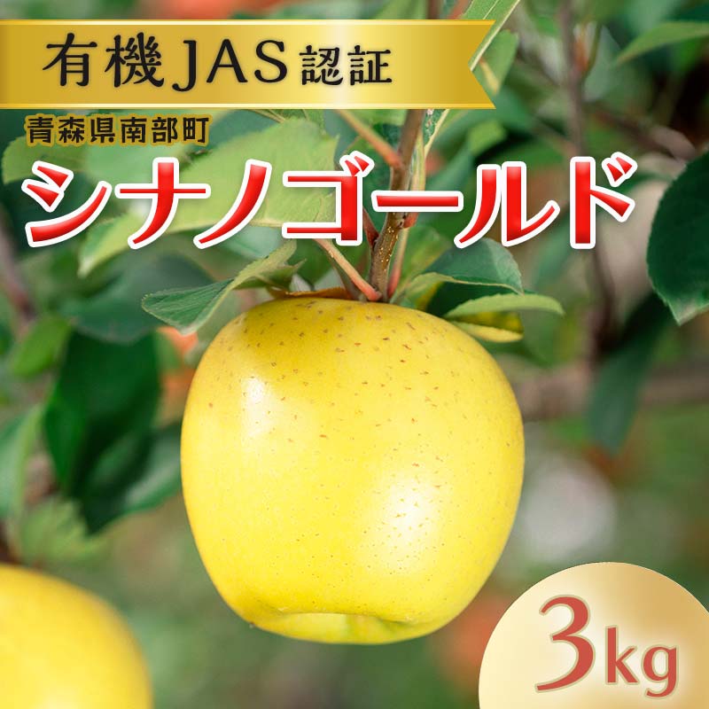 【ふるさと納税】 有機JAS認証 りんご シナノゴールド 約3kg 【和楽堂りんご養生農苑】 青森りんご リンゴ 林檎 アップル あおもり 青森 青森県 南部町 三戸 南部 果物 くだもの フルーツ オーガニック F21U-322