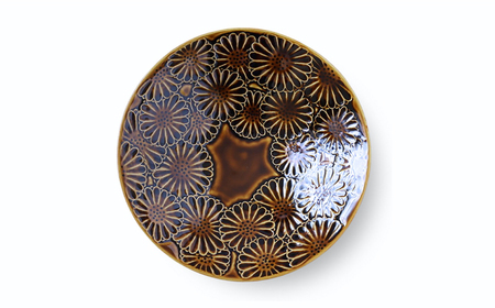 【波佐見焼】マリーゴールド　ボウルL アメ 2枚セット　食器 皿【翔芳窯】[FE466]