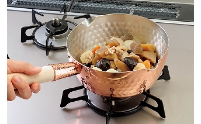 田辺金具 銅の卵焼き & 銅の雪平鍋セット FC035013 PO