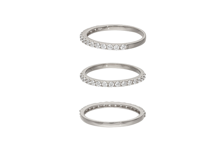 プラチナハーフエタニティリング　mk-435　CR-14