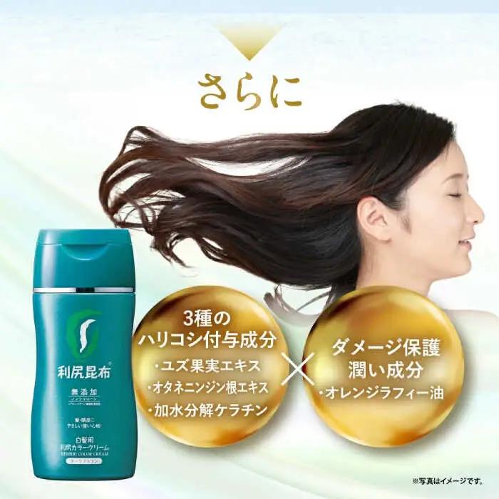 【5本入】［白髪用］利尻カラークリーム 糸島市 / 株式会社ピュール ヘアカラー 白髪染め [AZA063]