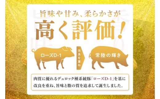 常陸の輝き　ロースしゃぶしゃぶ　(1kg)【豚肉 ブランド豚 薄切り 銘柄豚  茨城県 水戸市】（NW-14）