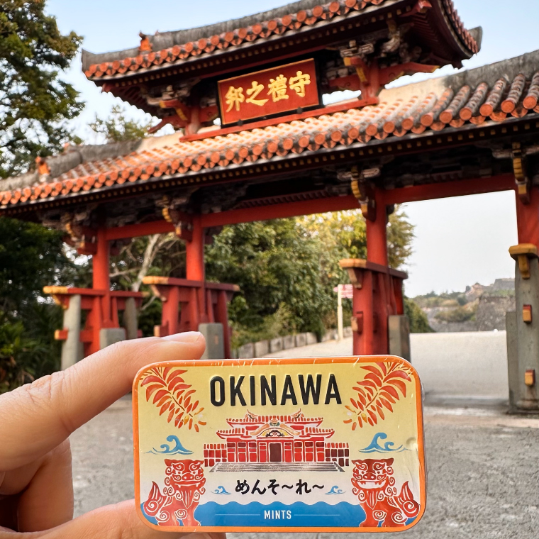 OKINAWAミント缶　12缶セット(首里城)｜沖縄 沖縄県 ミント缶 ミント タブレット 沖縄限定 首里城 人気 定番 お土産 贈り物 ギフト セット 送料無料 沖縄県豊見城市 豊見城市(CP002