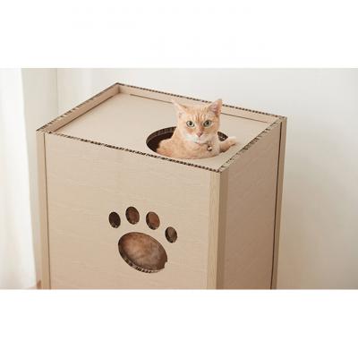 ふるさと納税 大河原町 キャットタワー 低め 段ボール ねこねこタワー アイリスオーヤマ[53752398] |  | 02