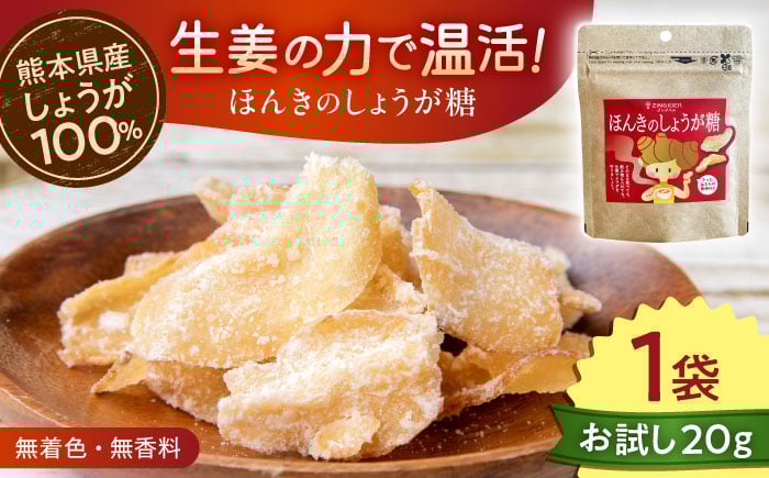 
            ほんきのしょうが糖 20g 【ジンジベル】 [AYAD004]
          
