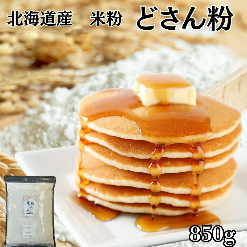 【ふるさと納税】4-5 米粉 どさん粉 2袋計850g ｜ パン 無添加米粉 グルテンフリー 米粉 米粉うどん 米粉スイーツ 米粉パン 業務用 ホットケーキミックス お好み焼き チジミ ごはんマイスター監修の米粉 北海道産 パン うどん ケーキ 食品 通