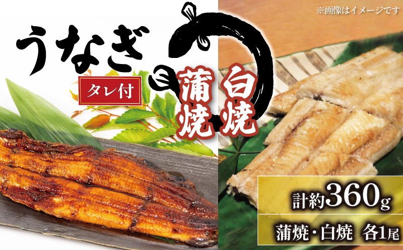 
                  うなぎ 白焼・蒲焼 セット 180g × 2尾 計約360g タレ付 冷凍 ( グルメ うなぎ 鰻 新鮮 たれ  土曜 丑の日 真空パック おすすめ 滋賀県 竜王 送料無料 )
                