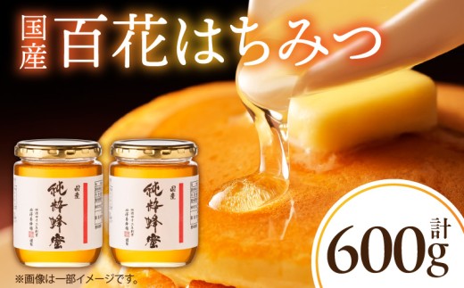 国産百花はちみつ300g×2本_M075-004-01