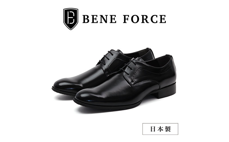 
BENE FORCE 日本製ビジネスシューズ プレーントゥ BF8911-BLK [№5990-0698]
