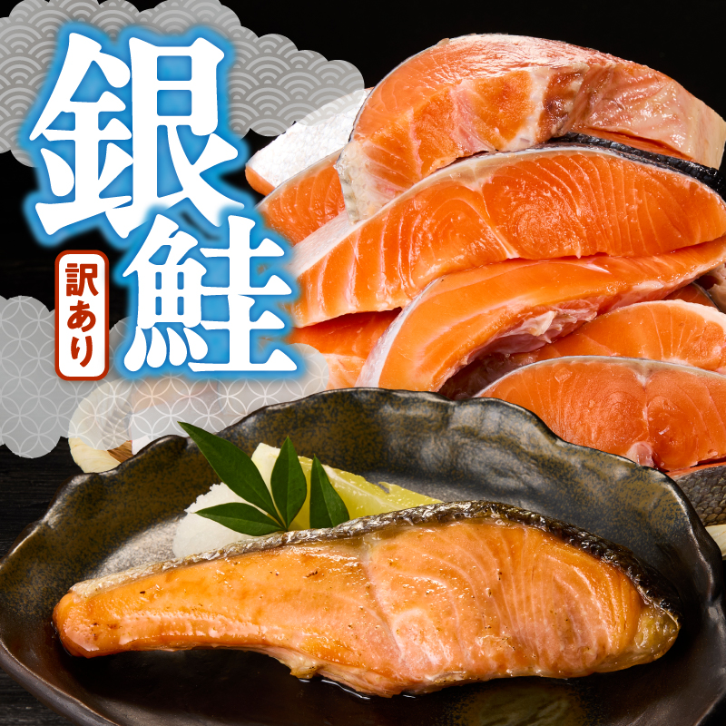 a20-489　訳あり！ 銀鮭 切身 約2.4kg 便利なジッパーバック入り