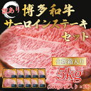 【ふるさと納税】訳あり！博多和牛サーロインステーキセット 5kg(250g2枚入り×10p) [a0447] 株式会社Meat Plus ※配送不可：離島【返礼品】添田町 ふるさと納税