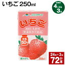 【ふるさと納税】【定期便】【4ヶ月毎3回】いちご 250ml 24本 計72本（24本×3回） いちごミルク いちご果汁 苺 イチゴ 牛乳 乳飲料 ジュース ドリンク 熊本県産 国産 九州 熊本県 菊池市 送料無料