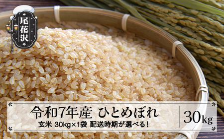 令和7年産 玄米 ひとめぼれ 30kg 30kg×1袋 配送時期選べる 2月下旬~3月下旬発送 ko-higxa30