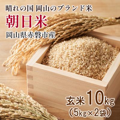 ふるさと納税 赤磐市 玄米 令和7年産 朝日米 10kg 5kg×2袋 晴れの国 岡山 赤磐市産[NO5765-0886]