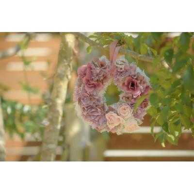 ふるさと納税 牛久市 ファブリックリース暖色系　直径約25cm×1個 |  | 02