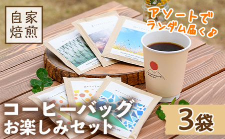 ドリップコーヒーセット(3袋) 自家焙煎 詰合せ 珈琲 飲み比べ インドネシア 常温 【man176】【サニーサイド】
