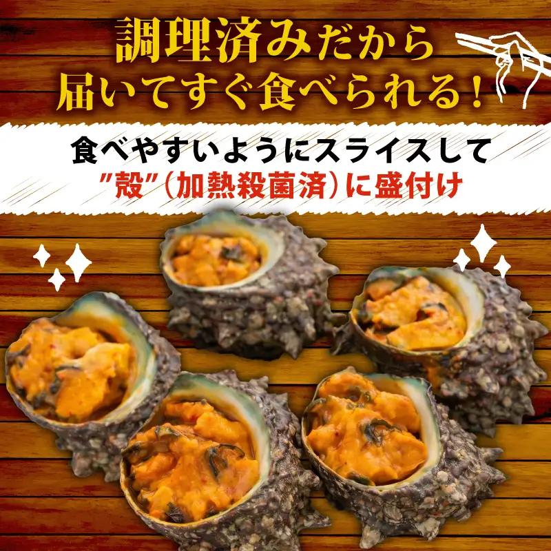 冷凍 お造り サザエ うに味噌和え 10～14個 冷凍 下関 山口 《さわ水産：SW》 SW-SZ006