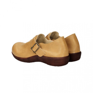 ベルトコンフォートシューズ｜マスタード 3L(25.0cm) レディース スリッポン 幅広 甲高 外反母趾 ゆったり幅 大人気 靴