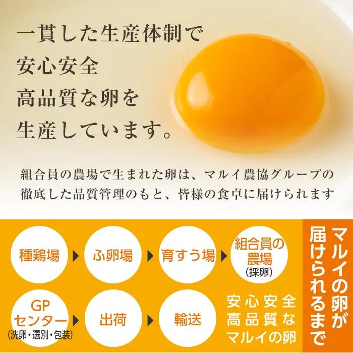 i020 鹿児島県産 赤たまご マルイの輪 卵 36個 (6個入り×6パック)【マルイ食品】