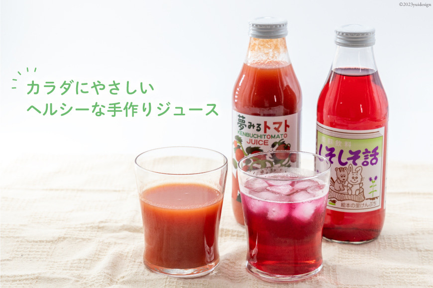 野菜ジュース 詰め合わせ 2種 計6本 [道の駅絵本の里けんぶち 北海道 剣淵町 14656333] トマトジュース シソジュース