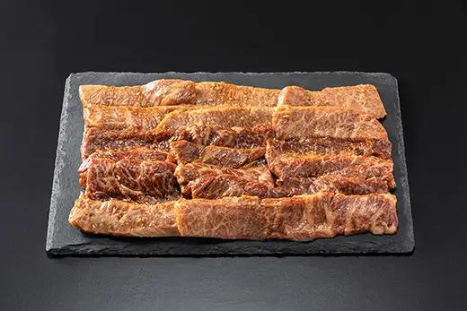 【ふるなび限定】近江牛 特製タレ漬けカルビ 焼肉用 【500g】【BS07W-FN】