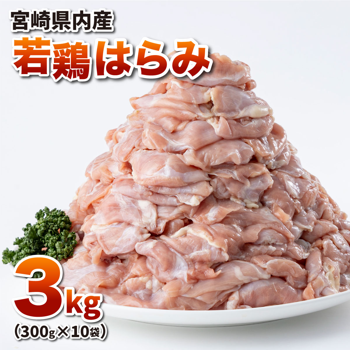 【ふるさと納税】若鶏はらみ3kgセット 鶏肉 はらみ 真空パック 小分け 肉 若鶏 冷凍 料理 炭火焼 焼肉 おかず BBQ おすすめ 宮崎県産 国産 送料無料【TRT12】