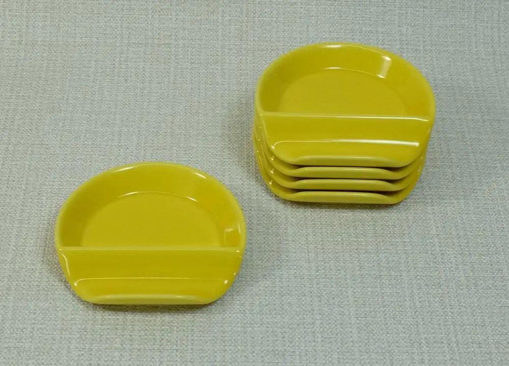 【波佐見焼】スマート小皿５枚組 　黄 【西海陶器】5　20473｜波佐見焼 陶器