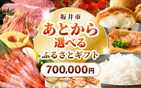 坂井市 あとからセレクト 【ふるさとギフト：700,000円】 [gift-016]