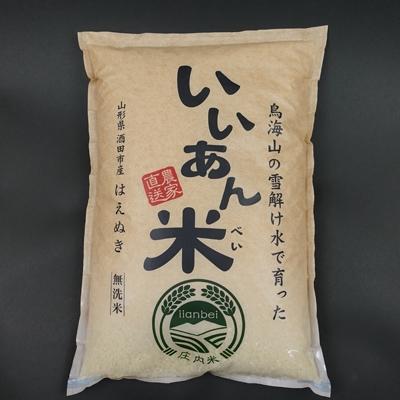 ふるさと納税 酒田市 無洗米はえぬき　白米5kg×2袋　合計10kg