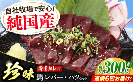 【全6回定期便】『純国産』熊本の味 馬 珍味 セット 計約200g レバー ハツ 刺身タレ付  レバー レバー レバー レバー レバー[AYCN105]