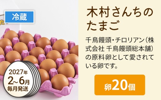  【定期便(6回発送)】木村さんちのたまご（前期）定期便 2026