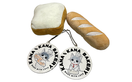 保護猫活動を応援！選べる アクリル チェーンホルダー パン持ちバージョン