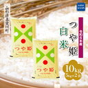 【ふるさと納税】 令和6年産 真室川町 つや姫 ＜白米＞ 10kg（5kg×2袋）