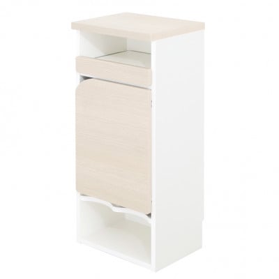 子育て支援家具　オムツストッカー(ホワイト)　OMT-35W【1416567】