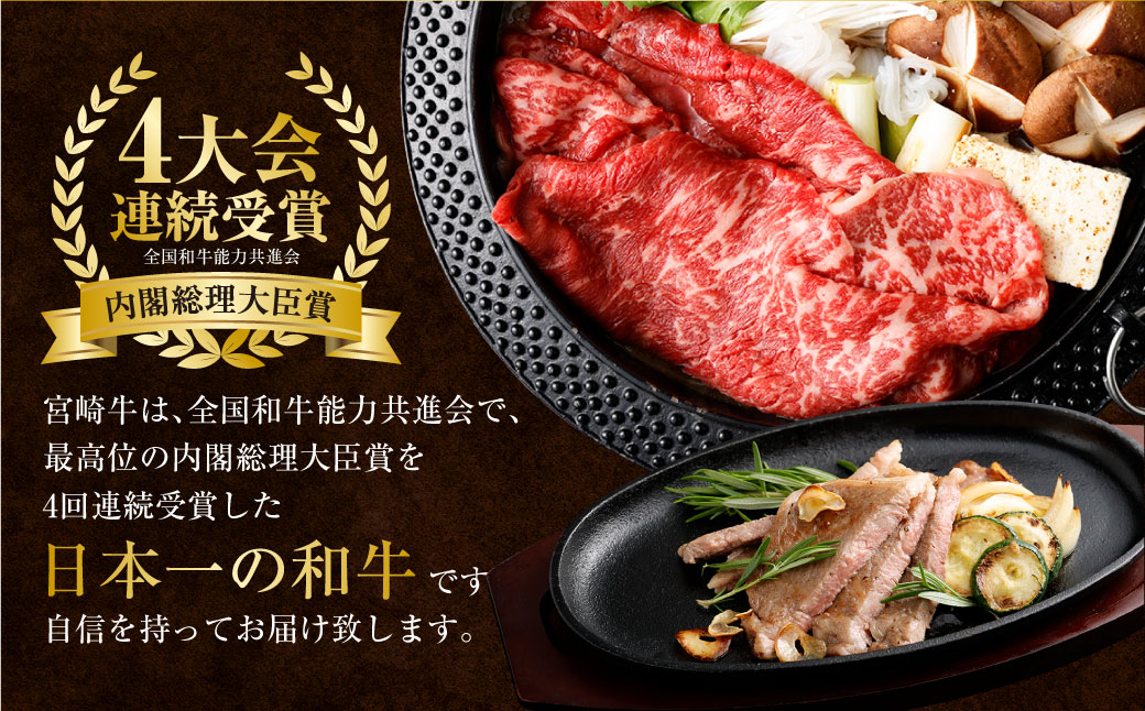 ＜特撰宮崎牛づくし(5種類)計3kg＞