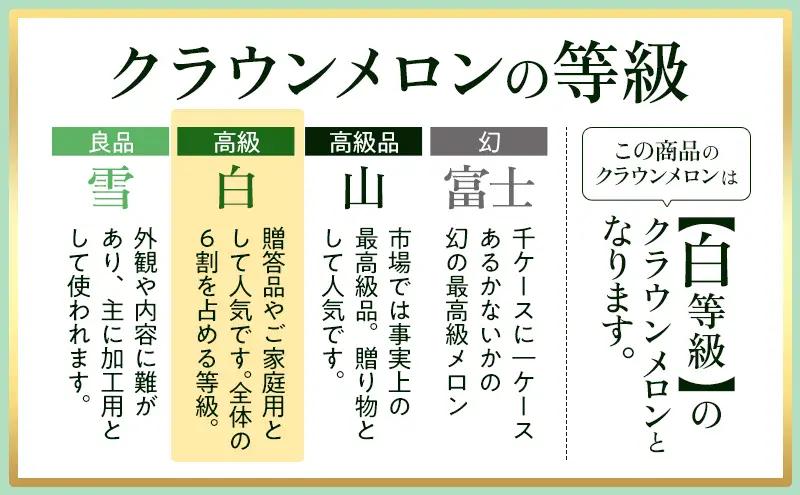 【奇数月定期便】クラウンメロン 白等級 1.3kg前後 1玉入り 