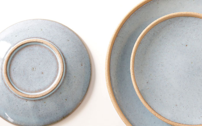 【波佐見焼】BLUE プレート 25cm 17cm ペアセット【奥川陶器】 [KB54]