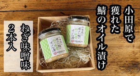 ・鯖のオイル漬け【ねぎ味噌×2本】【 惣菜 鯖 サバ 海鮮 魚介 ふりかけ おつまみ お取り寄せ 御中元 お中元 お歳暮 父の日 母の日 贈り物 日本酒 焼酎 サバ サバ サバ サバ サバ】【家庭用 自宅用 贈答品 贈答用 ギフト ねぎ味噌 神奈川県 小田原市 】