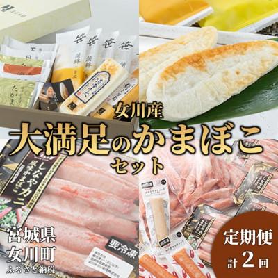 ふるさと納税 女川町 【3ヵ月毎定期便】女川産大満足のかまぼこセット全2回