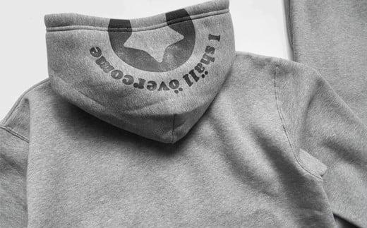 005-118　【ネイビー・XXL】ふっくら暖かいジップパーカー＆パンツ　男女兼用