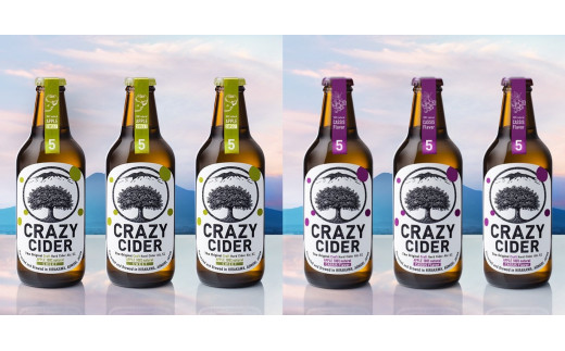 
CRAZY CIDER（クレイジーサイダー）6本入り（SWEET3本・CASIS3本）
