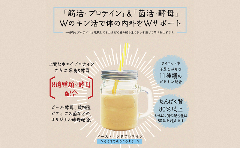 末左衛門 イーストエンドプロテイン 200g プロテイン 酵母 ホエイプロテイン マンゴー味 たんぱく質 国内生産 砂糖不使用 腸活 静岡 浜松市