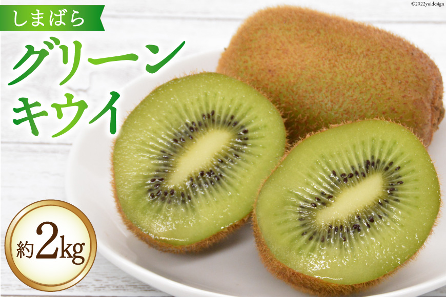 AG077【令和7年度出荷分】 数量限定 しまばら グリーンキウイ 約2kg