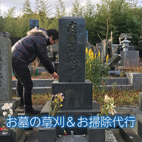 【ふるさと納税】お墓1区間の草刈＆清掃 帰省 お墓 彼岸 供養 草刈り お盆