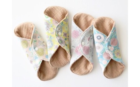 極みあたため布Sサイズ[色柄おまかせ] オーガニックコットン おりものライナー 布ナプキン 極み 手作り 愛媛県 （1010）