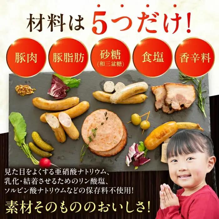 【全6回定期便】【結着剤・発色剤・保存料不使用】 放牧豚 ハム・ソーセージ9種＆スライス肉4種 無添加 無添加 無塩せき [AXBA020]