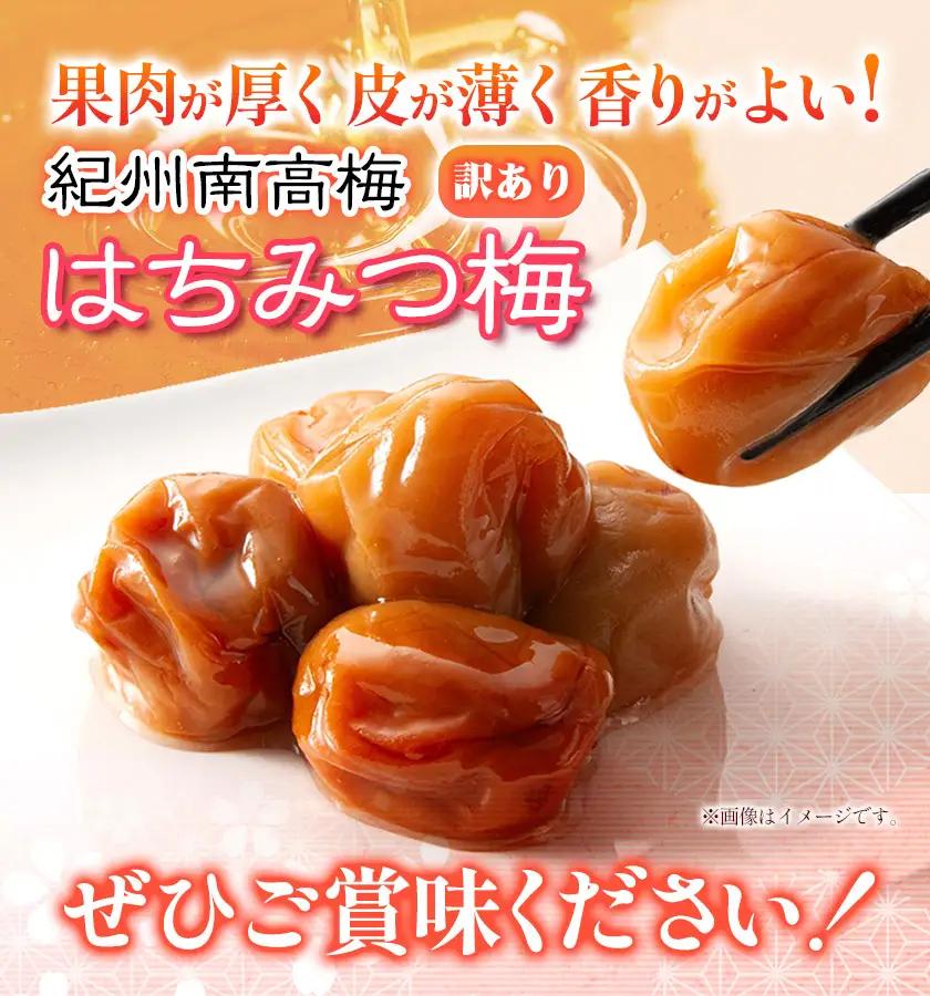 南高梅　わけあり 紀州南高梅 はちみつ梅 2.6kg