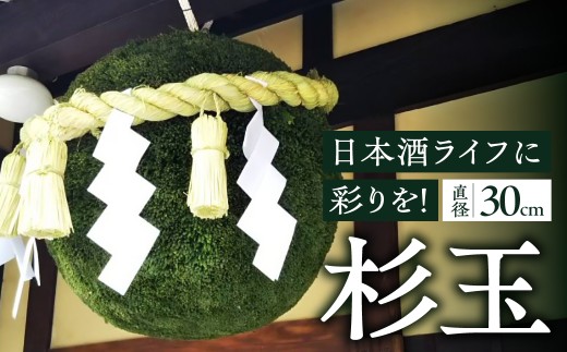 日本酒ライフに彩りを！杉玉直径30cm。自宅やお店のインテリアに。 すぎだま スギ玉 杉