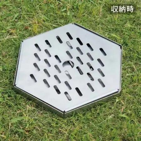 組み立て簡単 炎が映えるステンレス製コンパクト収納焚き火台【風】_雑貨・日用品 アウトドア用品 スポーツ・アウトドア用品   雑貨・日用品 キャンプ用品 スポーツ・アウトドア用品 _【1417438】