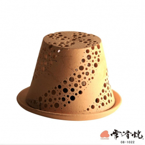 陶華光ランプシェ－ド　螺旋 (本体＋照明キット） 陶器 常滑焼 手作り ランプシェード ランプ 照明 灯り 癒し リラックス 幻想的 かわいい 玄関 リビング ダイニング 寝室 間接照明 日用品 雑貨
